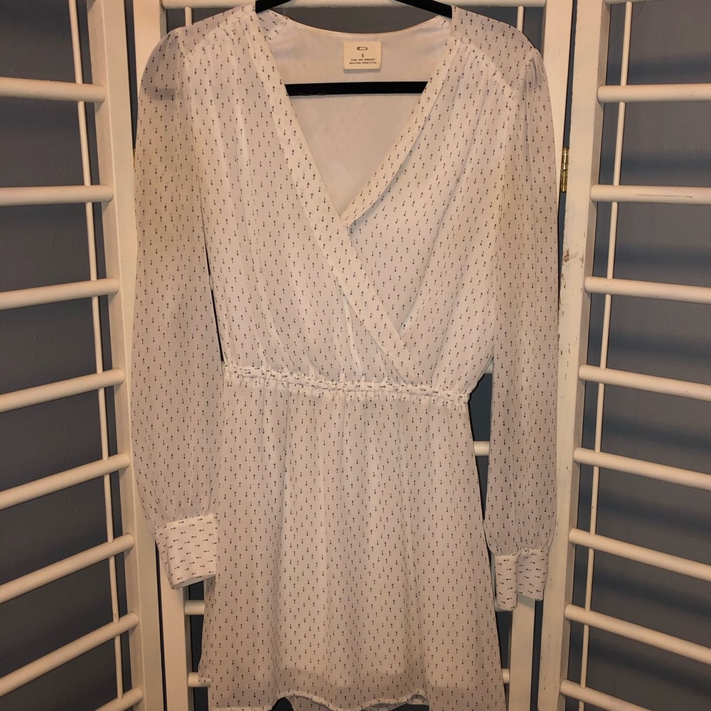White long sleeved dress